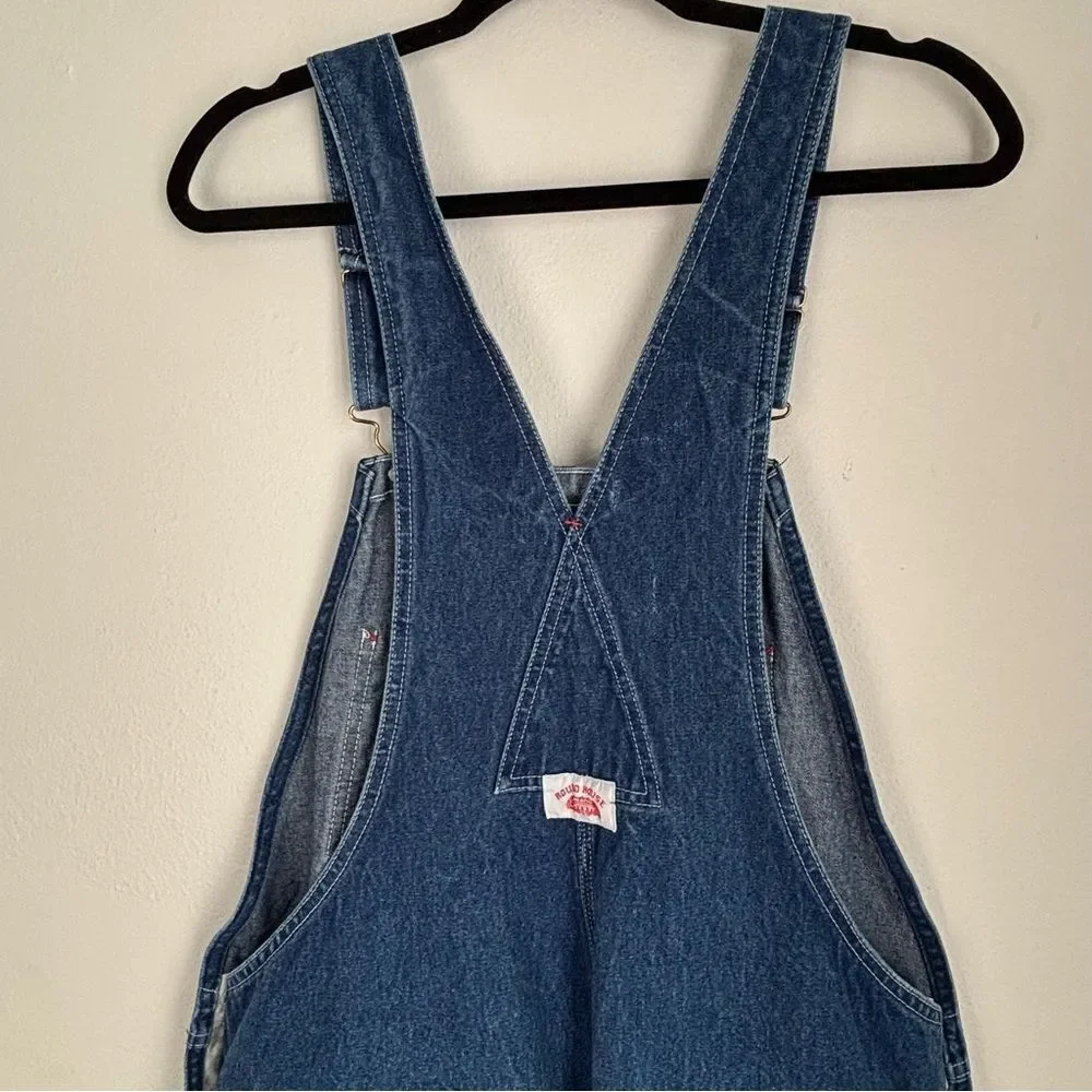 Vintage Round House Blue Denim Overalls Size 40 Unisex Normcore Farm‎ Workwear